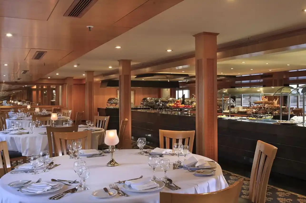 Restaurant aboard the JAZ Imperial Nile Cruise Nile cruise